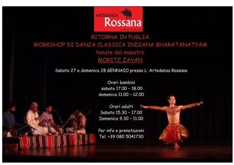 WORKSHOP DANZA INDIANA BHARATANTYAM SECONDO INCONTRO